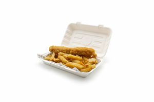Medium Bagasse Bio Box (Case of 250) - 1