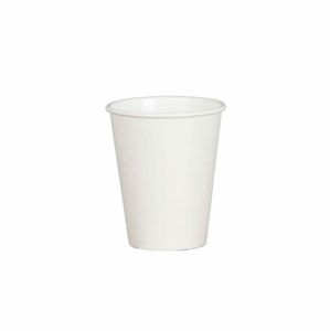 8oz Single Wall White Paper Cup (Case of 1000) - 1