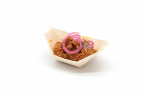 Mini Wooden Food Boat (80mm) (Case of 1000) - 1