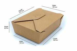 No.3 Leak Proof Kraft Deli Box (Case of 200) - 3