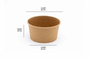 6oz Kraft Paper Soup Container (Case of 500) - 3