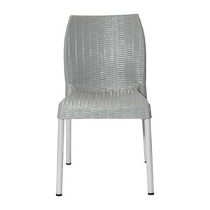 Bolero Elements Polypropylene Rattan Side Chairs Grey (4 Pack) - JA916 - 3