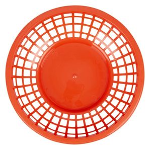 Olympia Kristallon PP Food Basket Round Red 200x50mm (6 Pack) - JE890 - 3