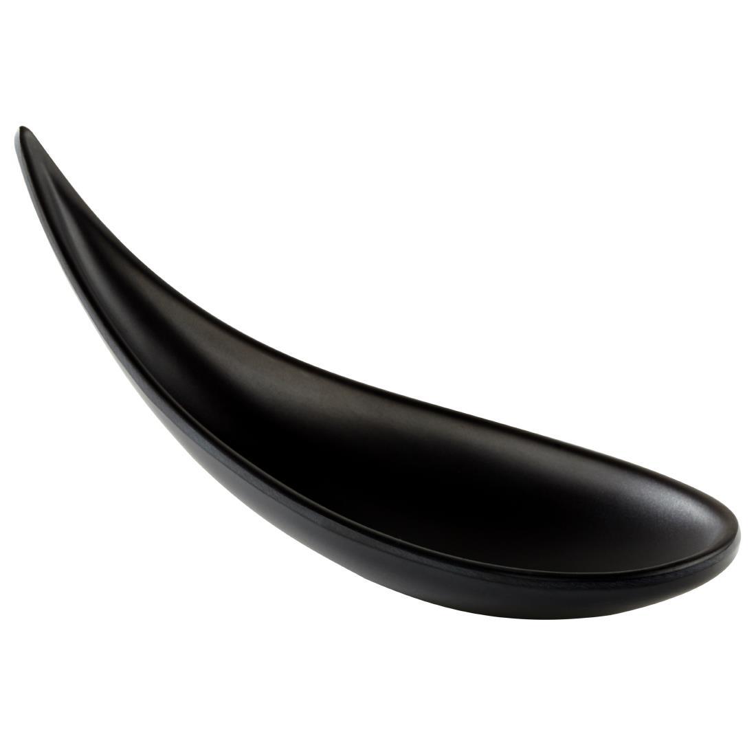 APS Boat Canape Spoon 145mm Black - Each - DE540 - 1