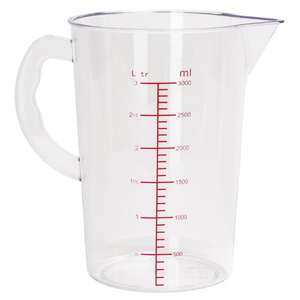 Vogue Polycarbonate Measuring Jug 3Ltr - Each - CG973 - 1