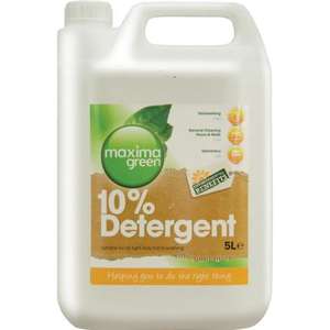 C71/5 - Maxima Green 10% Dishwash Detergent Washing Up Liquid - 5Litre - C71/5 **