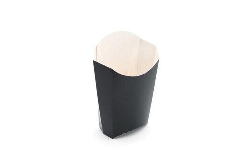 Large Black Compostable Chip Scoop (Full Case of 500) - GP5429999AA - 4