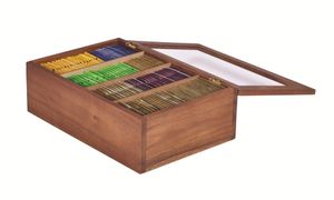Acacia Wood Tea Box 30 x 20 x 10cm - WTB - 3