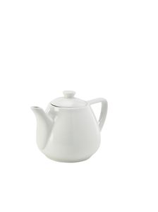 Genware Porcelain Contemporary Teapot 45cl/ 16oz (Pack of 6) - 394945 - 1