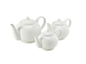 Genware Porcelain Teapot 45cl/ 15.75oz (Pack of 6) - 393945 - 3