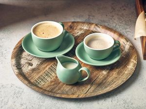 GenWare Porcelain Matt Sage Saucer 13.5cm/ 5.25 (Pack of 6) - 182113MSG - 3