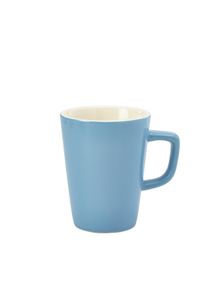 Genware Porcelain Blue Latte Mug 34cl/ 12oz (Pack of 6) - 322135BL - 1