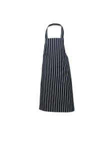 Navy Butchers Stripe Bib Apron 70cm X 100cm - NA08 - 1