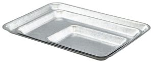 Galvanised Steel Tray 31.5x21.5x2cm (Pack of 12) - GST3121 - 3