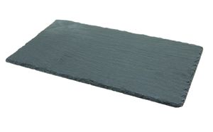 Genware Natural Slate Platter 32 X 18cm 1/3 GN (Pack of 6) - SLTN-3218 - 1