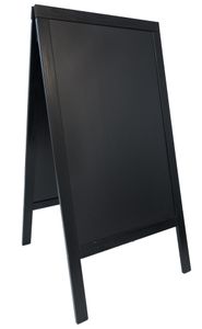 Sandwich A-Board 70X120cm Black - SBS-BL-120 - 1