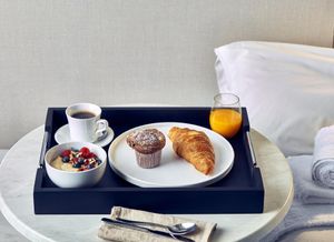 GenWare Solid Black Butlers Tray with Metal Handles 50 x 39.5cm - BTM5040BK - 3