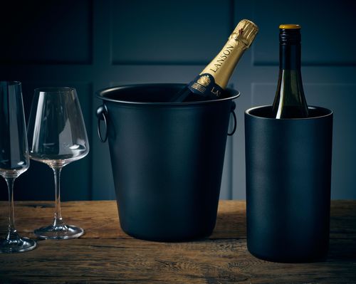 GenWare Metallic Black Wine Cooler - 003MTBK - 3
