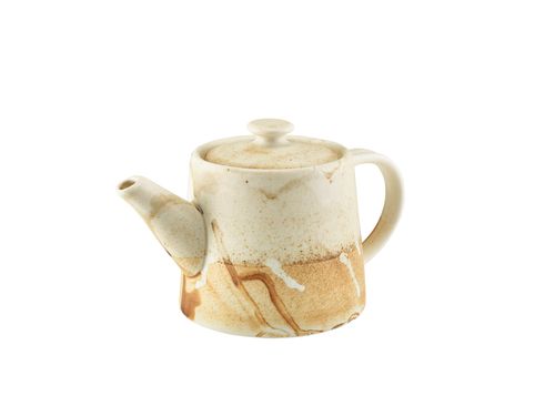 Roko Porcelain Sand Teapot 50cl/ 17.6oz (Pack of 6) - TP-RKS50 - 2