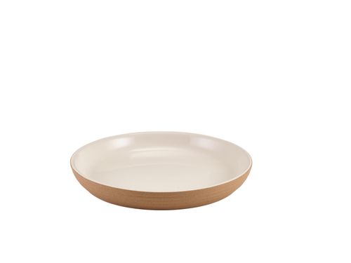 GenWare Kava White Stoneware Ribbed Plate 18cm (Pack of 6) - PR-KWR18 - 3