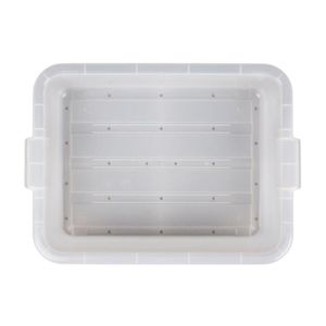 Vollrath Traex® Colour-Mate Clear Perforated Drain Box 5-inch - 1