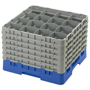 Cambro H320mm Blue 16 Compartment Camrack - 1