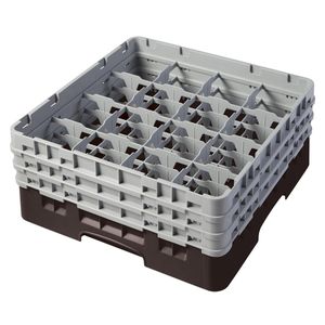 Cambro H174mm Brown 16 Compartment Camrack - 1