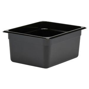 Cambro 150mm Deep 1/2 Black Polycarbonate GN Pan - 1