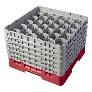 Cambro H298mm Red 30 Compartment Camrack - 1