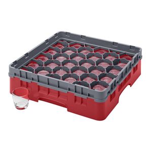 Cambro H92mm Red 30 Compartment Camrack - 1