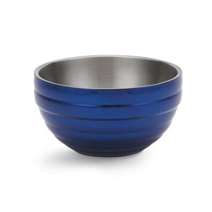 Vollrath 6.6L Blue Round Insulated Bowl - 1