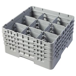 Cambro H215mm Grey 9 Compartment Camrack - 1