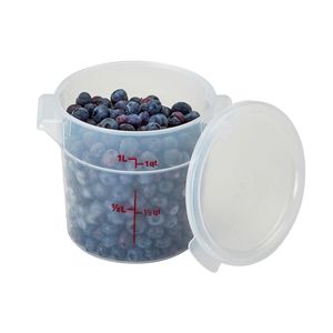 Cambro 0.9L Polypropylene Translucent Round - 3