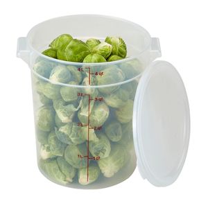 Cambro 3.8L Polypropylene Translucent Round - 3