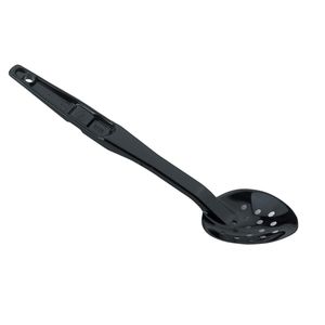 Cambro Black Perforated Serving Spoon - 1