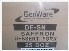 Genware Saffron Dessert Fork 18/0 (Dozen) - DF-SN - 6