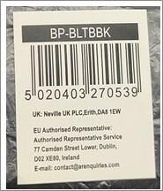 Black Barrier Post - Retractable Black Belt (Pack of 2) - BP-BLTBBK - 8