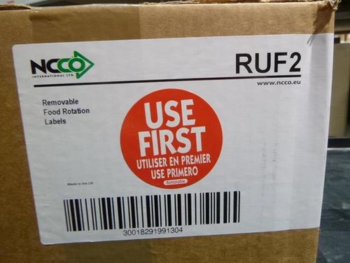 50mm Removable Use First Red Label (500) - RUF2R - 4