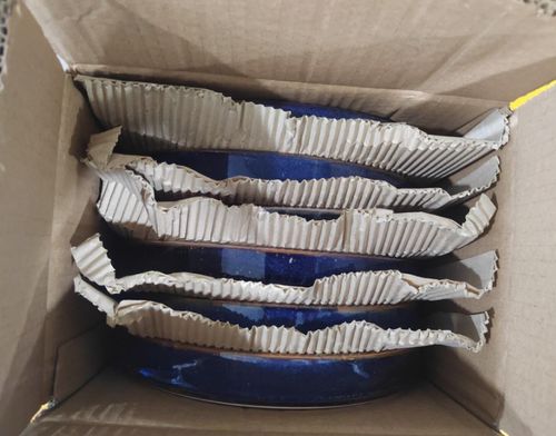 Terra Porcelain Aqua Blue Two Tone Presentation Plate 26cm (Pack of 6) - PRT-PBL26 - 18