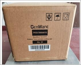 GenWare Taranto Pattern 7Pcs Sample Cutlery Set - 7PCS-TARANTO - 6