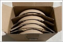 GenWare Kava White Stoneware Ribbed Plate 18cm (Pack of 6) - PR-KWR18 - 11