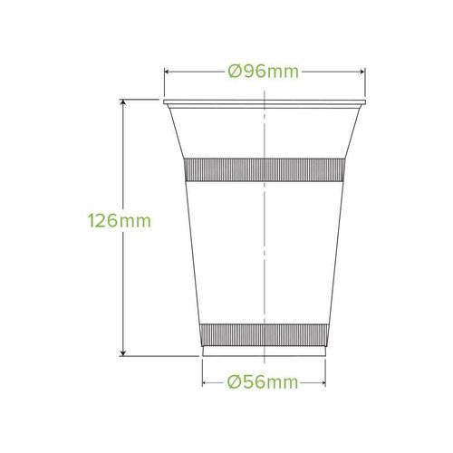 BioPak 500ml Clear PLA BioCups (Pack of 1,000) - R-500Y-UK - 8