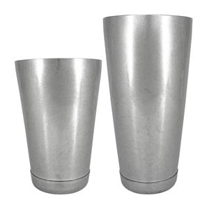 Bonzer Boston Shaker Distressed Steel - 18/28oz Set Boxed - 12679-04 - 1
