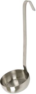 Stainless Steel Flat-bottomed Ladle For Pizzas 10cm - 11510-01 - 1