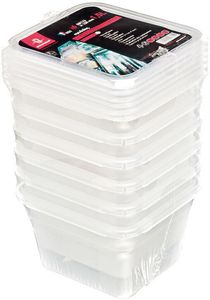 Modulus Set Of 6 Modulus Rigid Polypropylene Containers Gn 1/6 With Lids - 1.5 - 11133-01 - 1