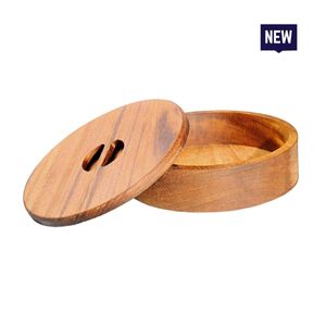 Bonzer Acacia Tortilla Basket with Lid - Ø19 x H5.5cm - 13110-11 - 1
