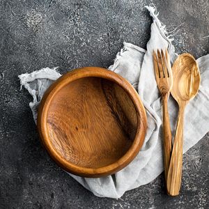 Bonzer Acacia Tortilla Basket with Lid - Ø19 x H5.5cm - 13110-11 - 3
