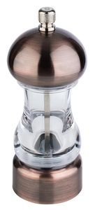 Baroque Salt Mill Brushed Copper Finish H 15cm - 061431 - 1