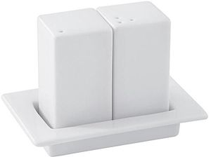 Two-piece Salt And Pepper Cruet Set With Holder - 060797 - 1