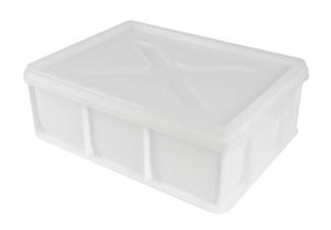 White Half Dough Container 400x300 Hdpe Height 10cm 9 L - 192816 - 1